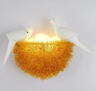 Led Vogelnest Wandlamp 36x28 Cm Nachtlampen