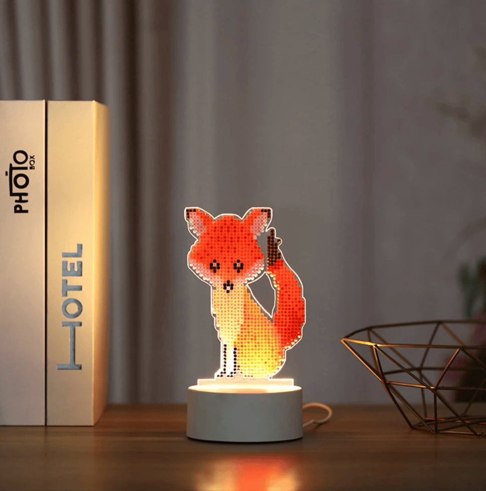 LED Vos Nachtlampje 21x10 cm Kit Nachtlampen