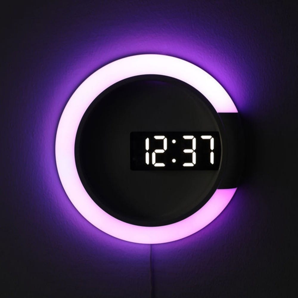 LED Wandklok 30,5 cm Nachtlampen