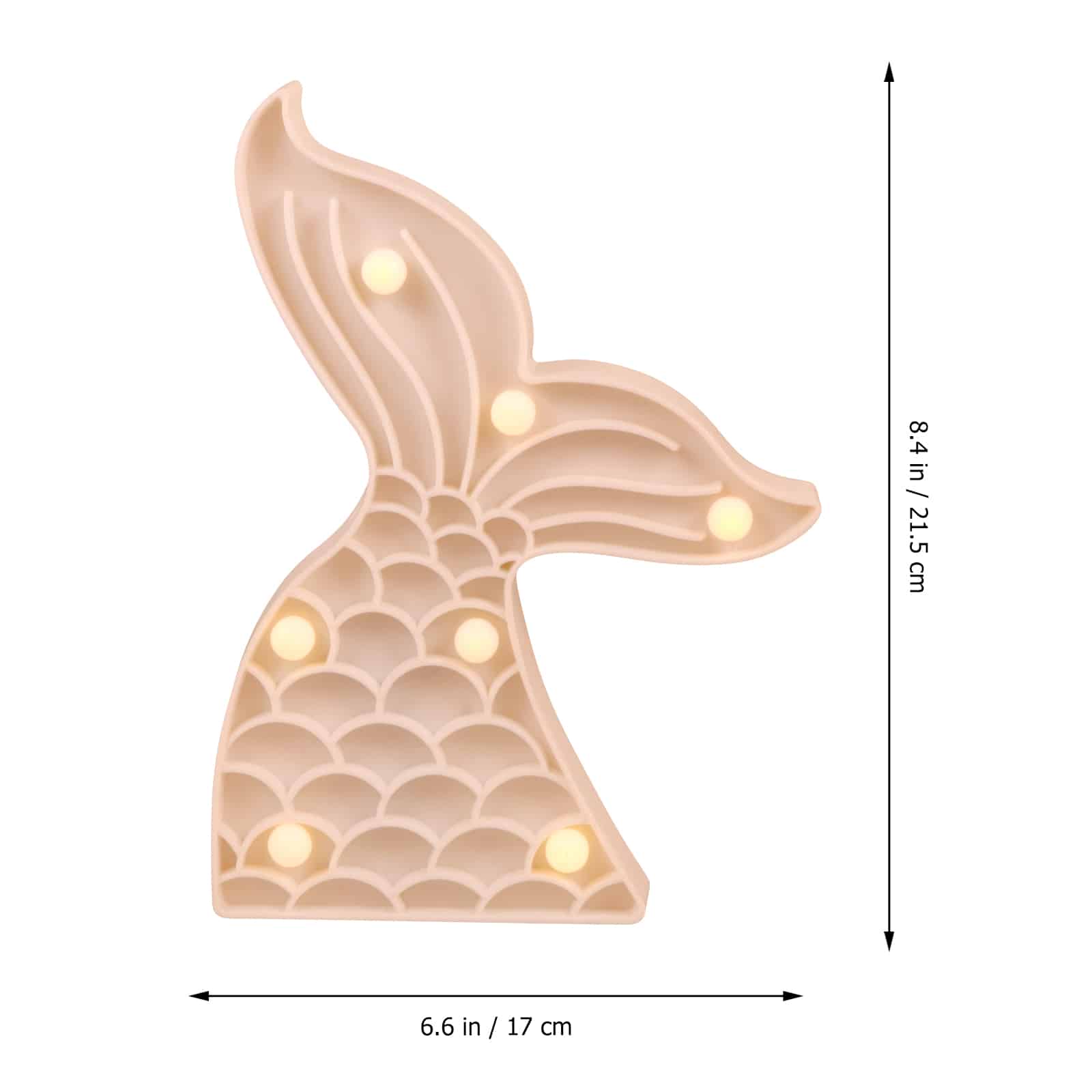 LED Zeemeerminstaart Nachtlampje 22x17x3cm Meerdere Kleuren Slaapkamer Nachtlampen