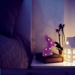 LED Zeemeerminstaart Nachtlampje 22x17x3cm Meerdere Kleuren Slaapkamer Nachtlampen