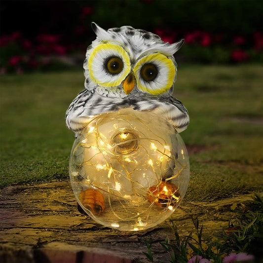 LED Zonnecel Uil Nachtlampje 16x16 Nachtlampen
