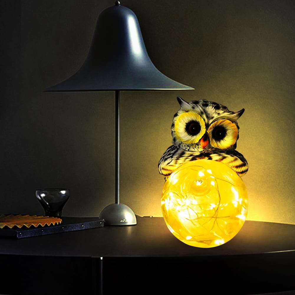 LED Zonnecel Uil Nachtlampje 16x16 Nachtlampen