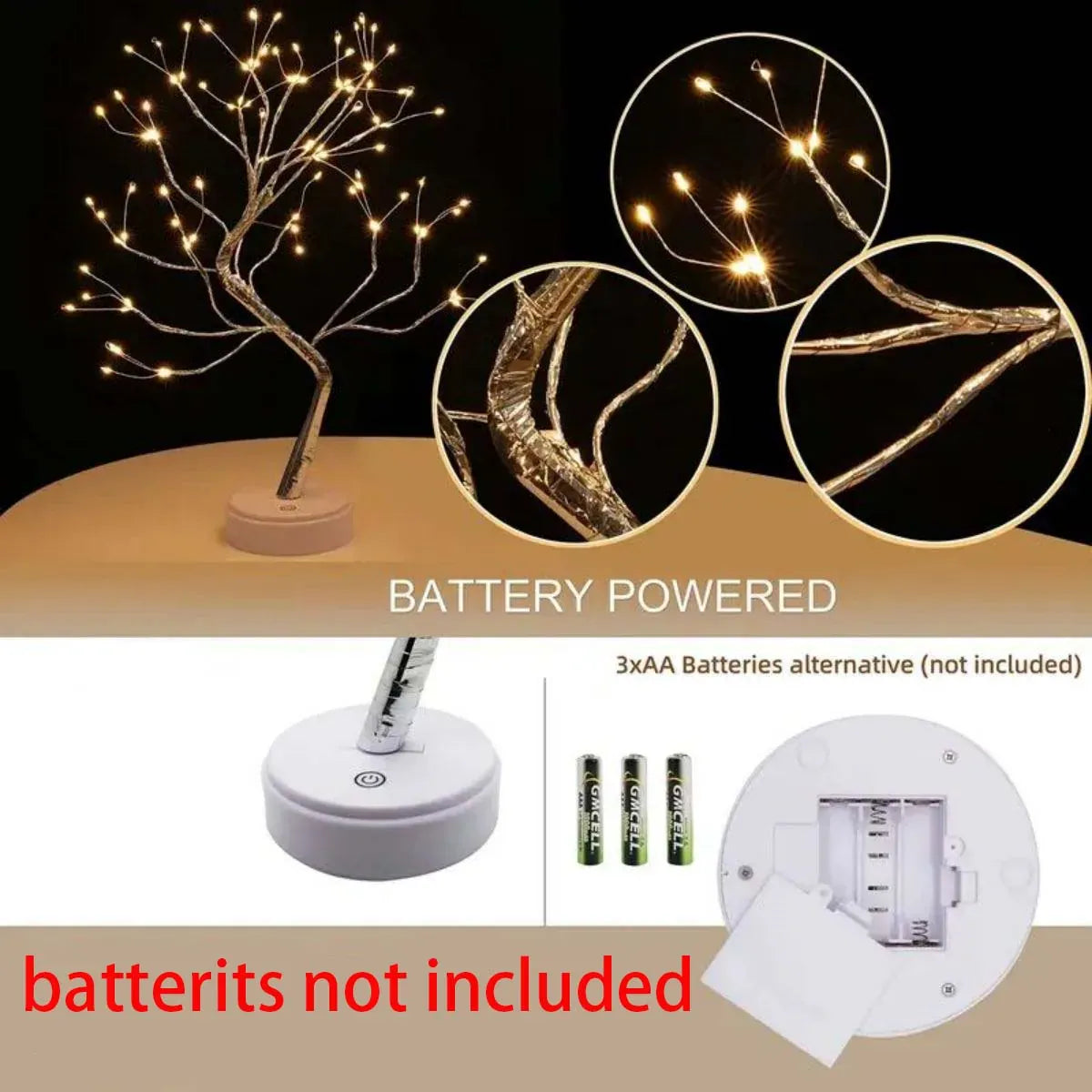 Lichtgevende Boom LumiTree Warm Wit Nachtlampen