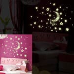 Lichtgevende maan en sterren 40x35 Nachtlampen