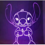 Lilo en Stitch 3D LED Nachtlampje met Afstandsbediening Nachtlampen