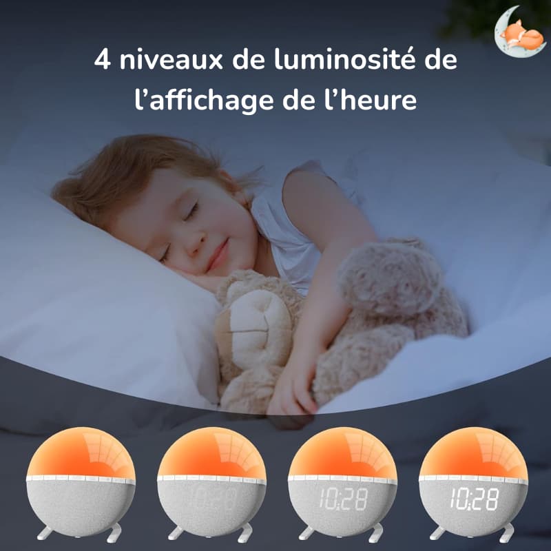 LumiAube Kinderen Dageraad Wekker Nachtlampen