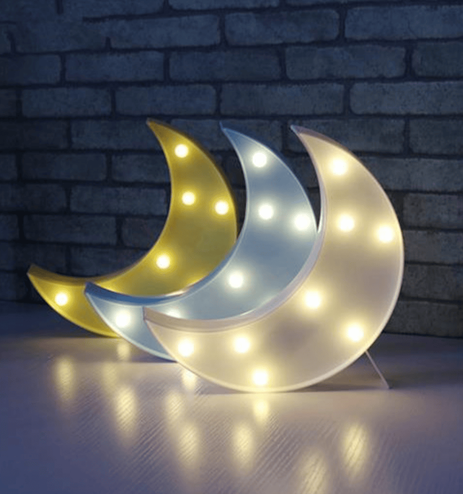Maan Wandlamp Met LED 24,5x18 Cm Rustgevende Nachtverlichting Nachtlampen