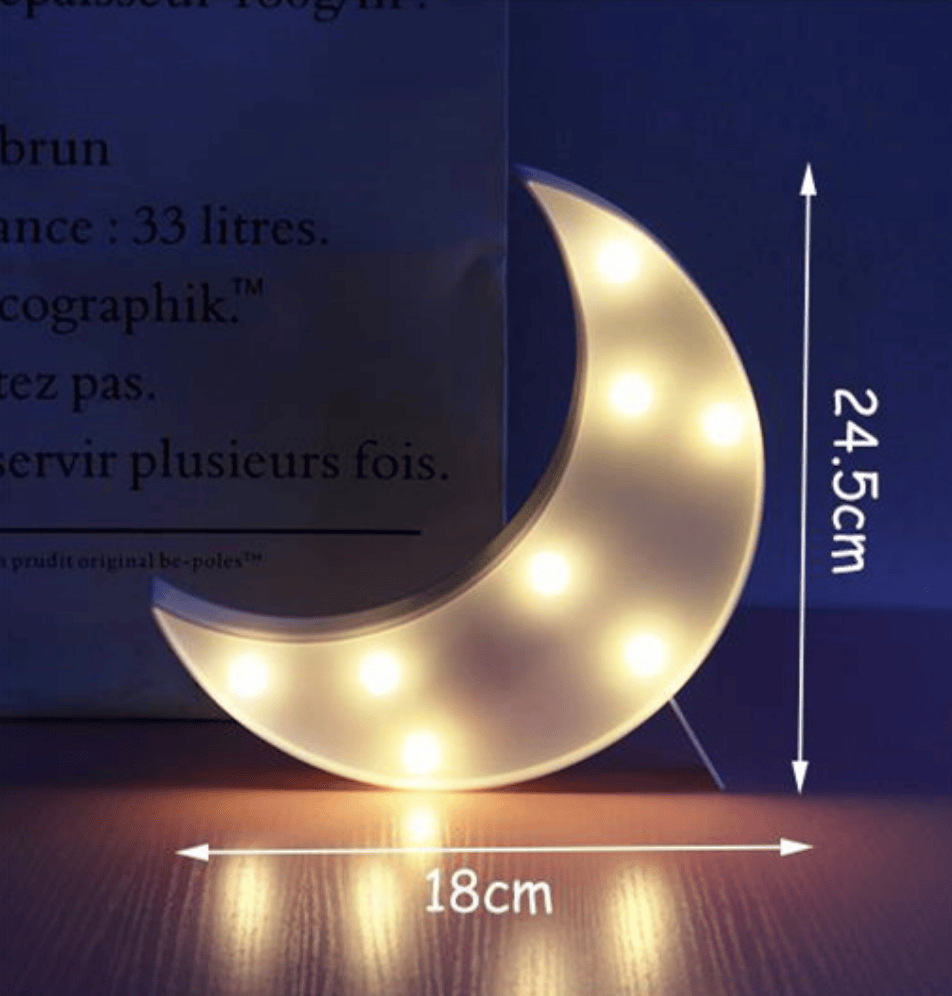 Maan Wandlamp Met LED 24,5x18 Cm Rustgevende Nachtverlichting Nachtlampen