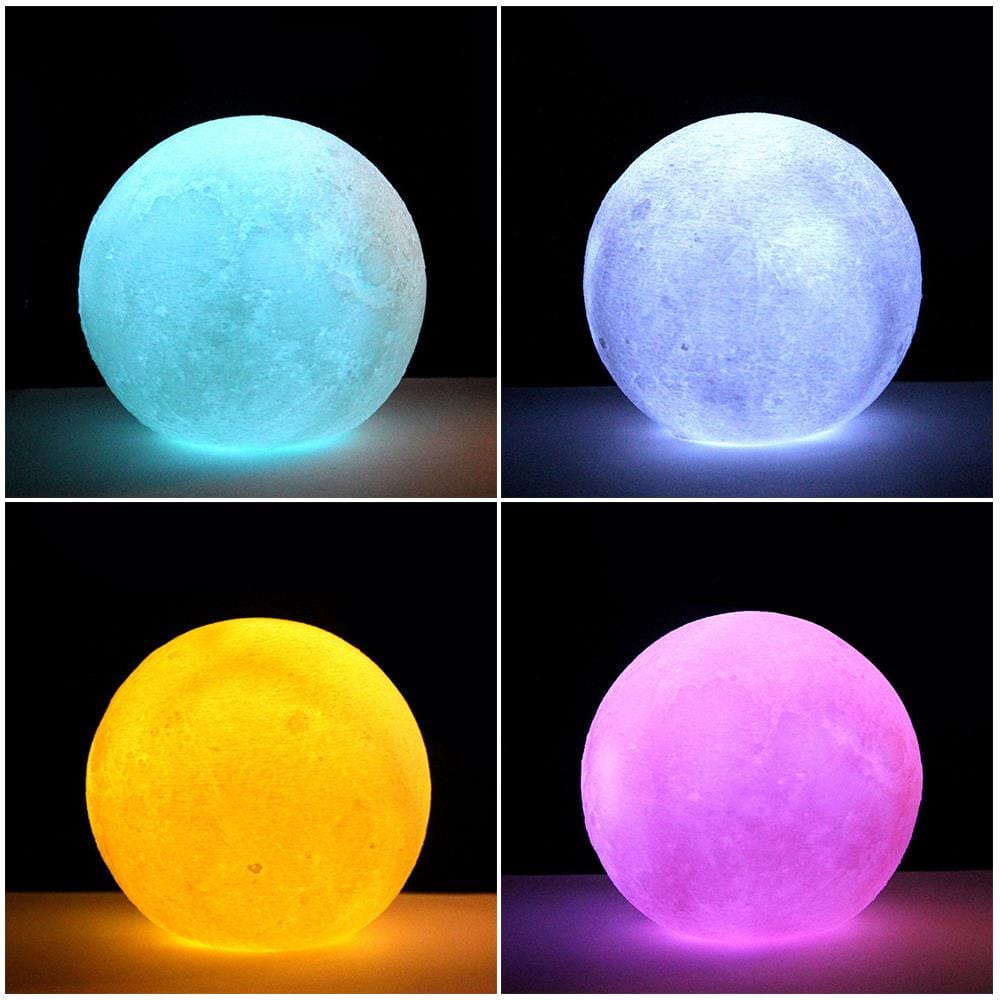 Maanlamp LED Multicolor 11 cm Nachtlampen