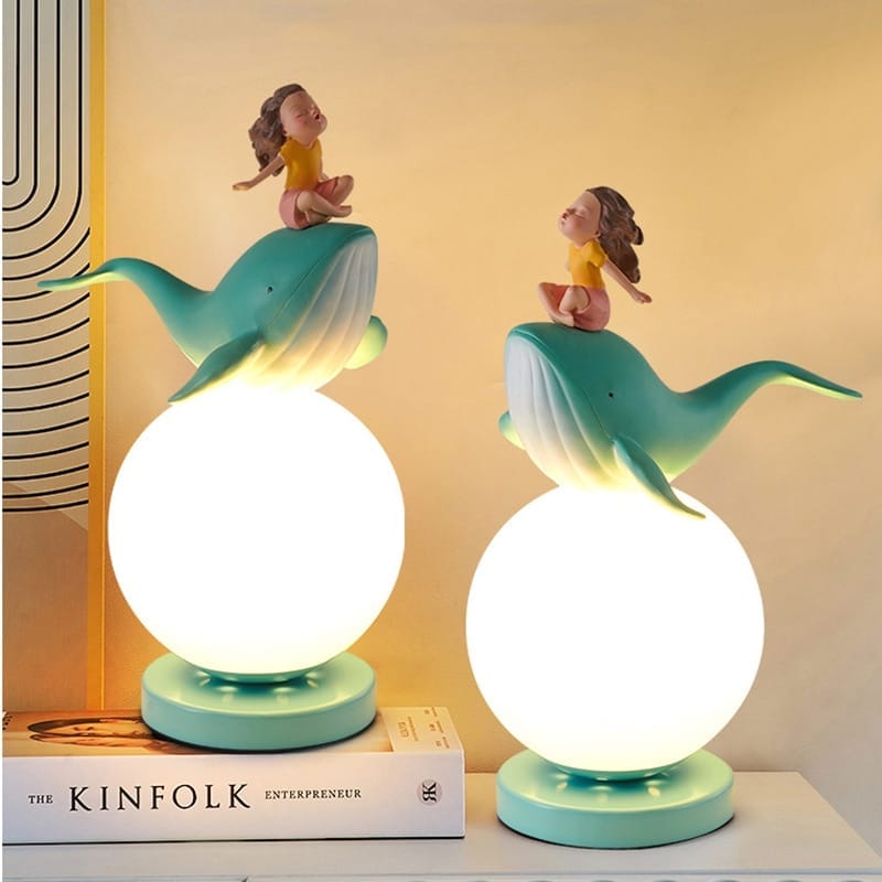 Magisch Blauw Walvis Nachtlampje Voor Slaapkamer Nachtlampen