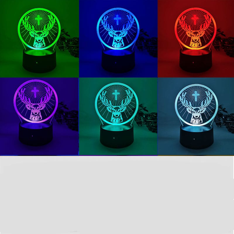 Majestueuze Hertenlamp 25 Cm Moderne Nachtlampje Nachtlampen