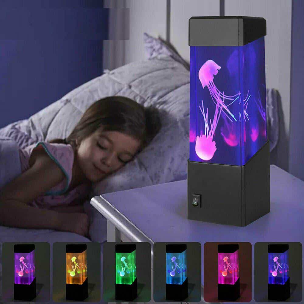 Meerkleurige LED Meduze Lamp Nachtlampen
