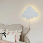 Metalen Wolk en Maan Wandlampje Nachtlampen