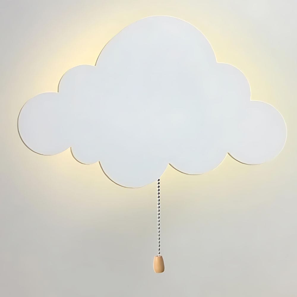 Metalen Wolk en Maan Wandlampje Nachtlampen