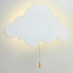 Metalen Wolk en Maan Wandlampje Nachtlampen