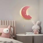 Metalen Wolk en Maan Wandlampje Nachtlampen
