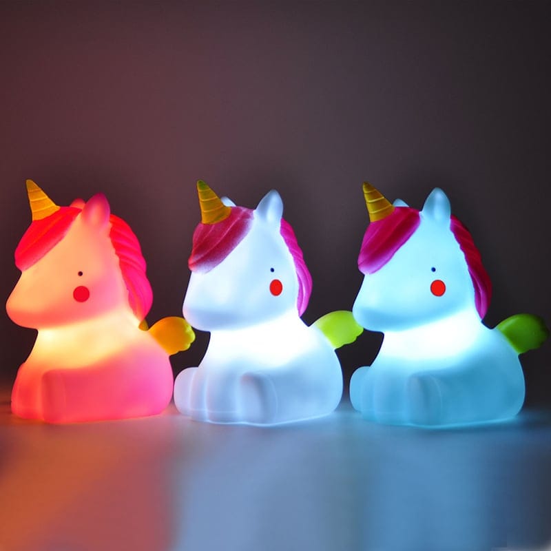 Mini LED Eenhoorn Lamp Nachtlampen