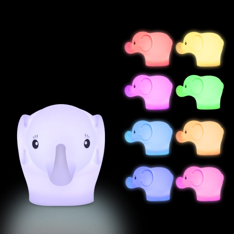 Mini Multicolor Olifant Nachtlampje Nachtlampen