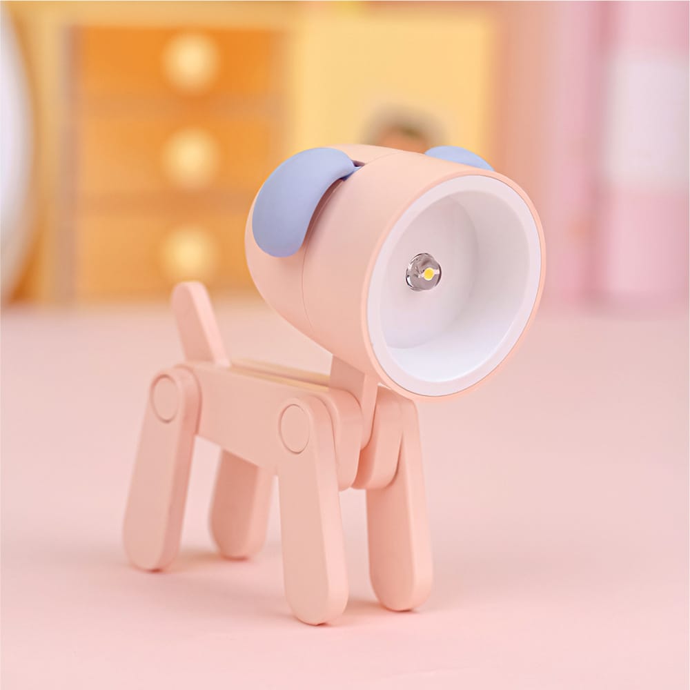 Mini Opvouwbare Schattig Hondje LED Nachtlampje 13 x 12 cm Nachtlampen