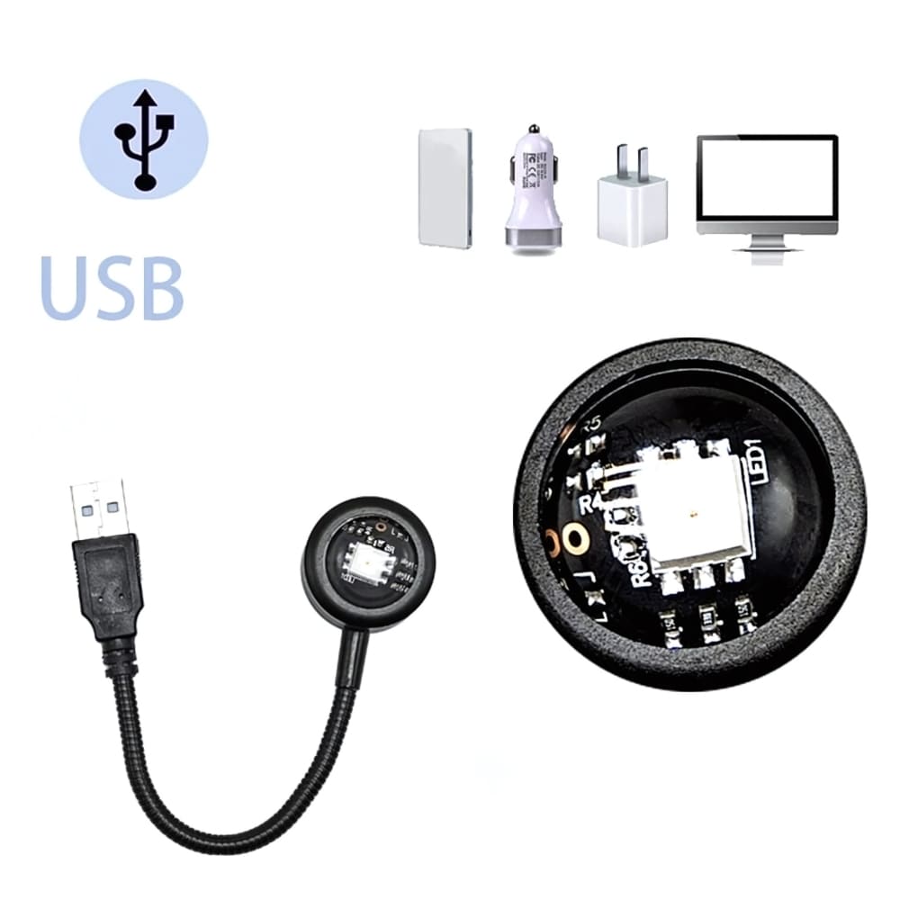 Mini USB Projectie Nachtlampje Nachtlampen