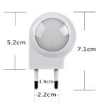 Mini Wandnachtlampje LED Met Ingebouwde Lichtsensor 5.2 x 7.1 cm Nachtlampen