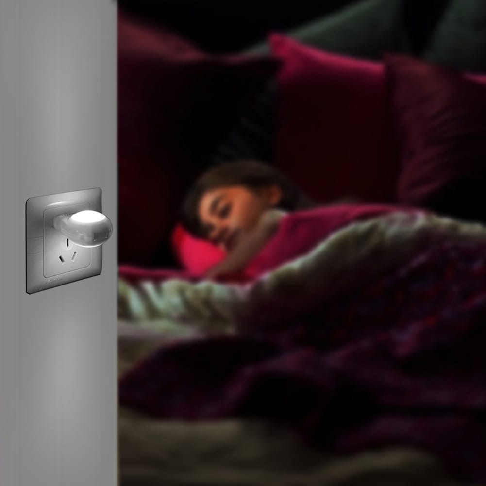 Mini Wandnachtlampje LED Met Ingebouwde Lichtsensor 5.2 x 7.1 cm Nachtlampen