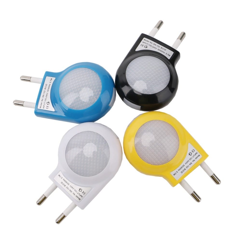 Mini Wandnachtlampje LED Met Ingebouwde Lichtsensor 5.2 x 7.1 cm Nachtlampen