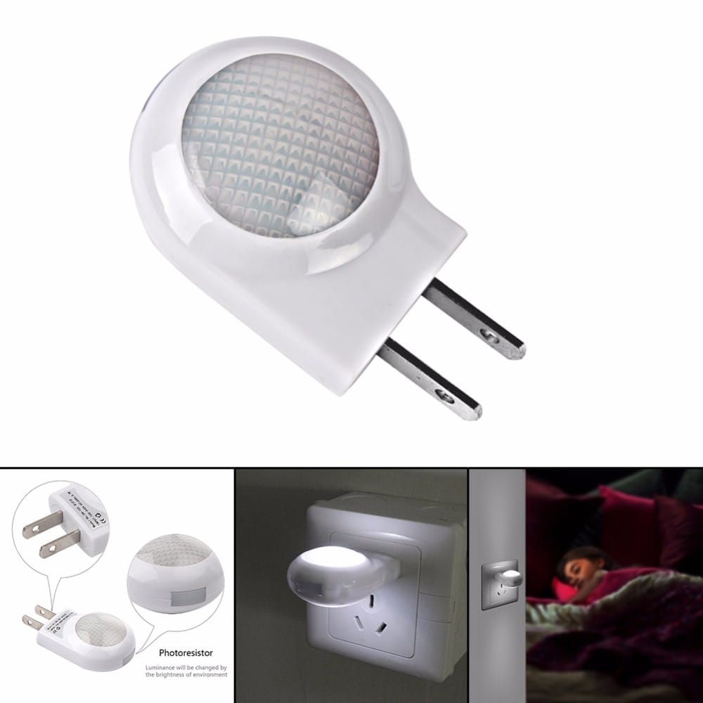Mini Wandnachtlampje LED Met Ingebouwde Lichtsensor 5.2 x 7.1 cm Nachtlampen