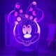 Minnie 3D Hoofd Nachtlampje Disney
