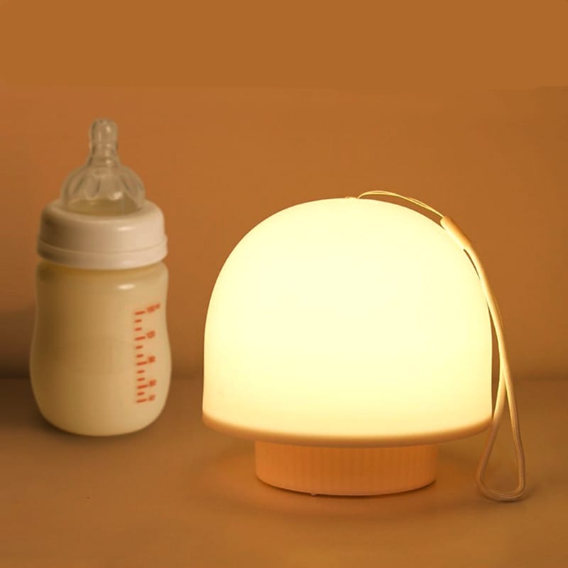 Moderne Paddenstoel Nachtlampje 14x13 cm Met Afstandsbediening Nachtlampen