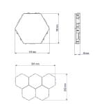 Modulaire LED Wandlamp Hexagonale Nachtlampen