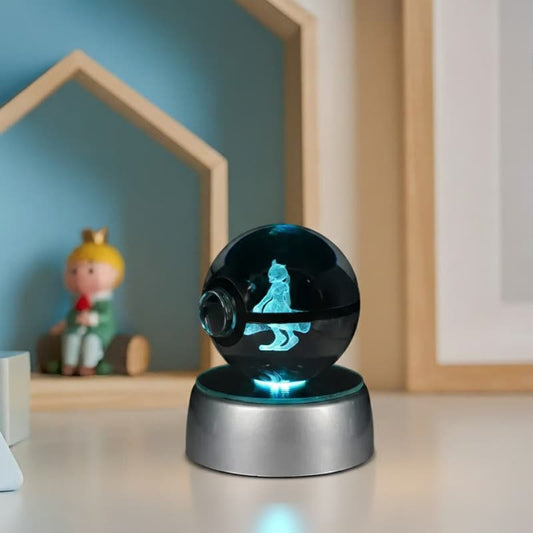 Nachtlampje Mewtwo 3D Kristalbal Nachtlampen