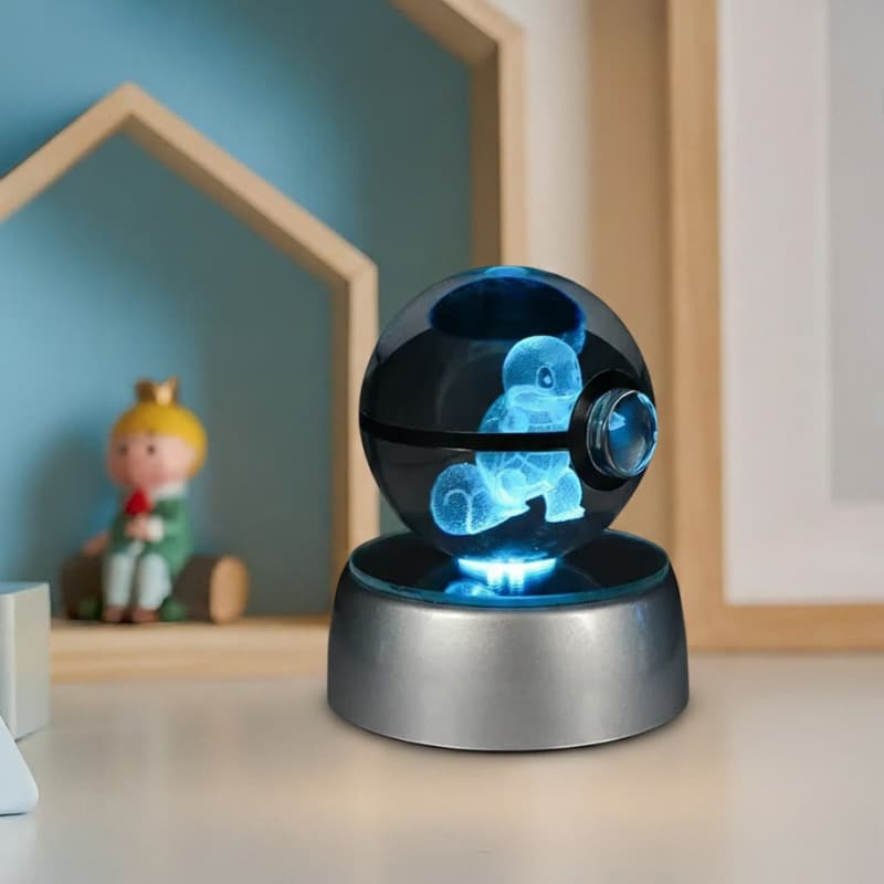 Nachtlampje Squirtle 3D Blauw Nachtlampen