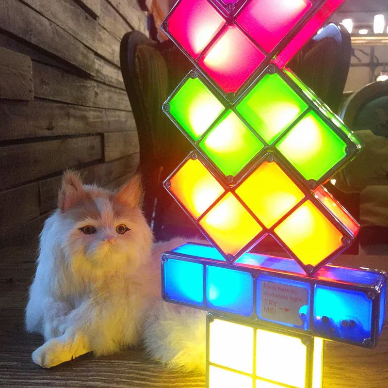 Nachtlampje Tetris Tangram Nachtlampen
