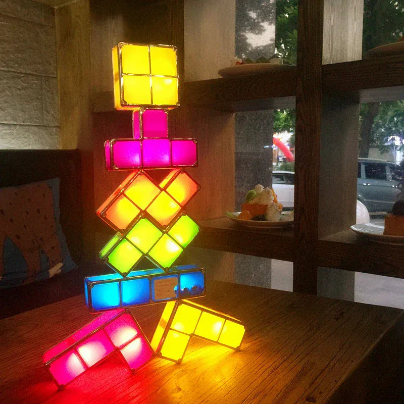 Nachtlampje Tetris Tangram Nachtlampen