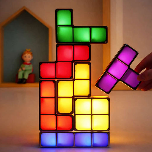 Nachtlampje Tetris Tangram Nachtlampen