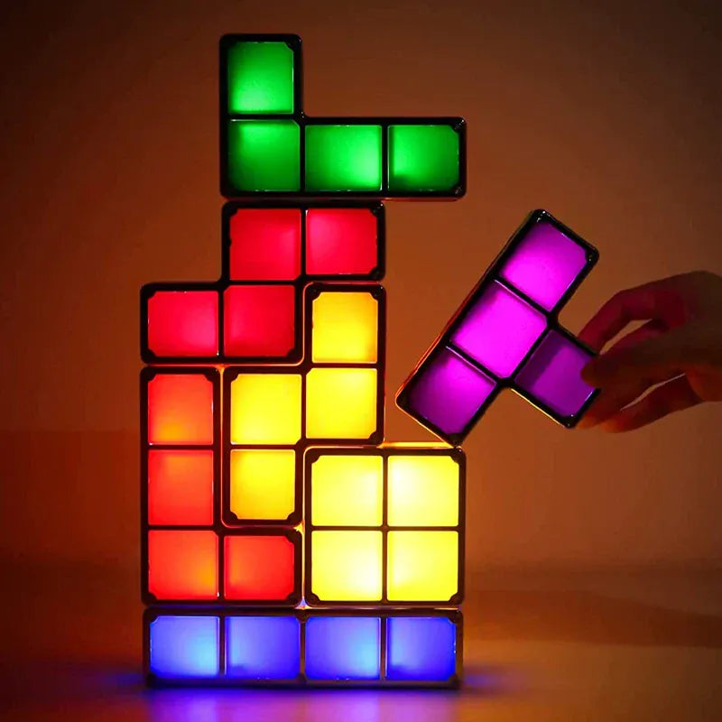 Nachtlampje Tetris Tangram Nachtlampen