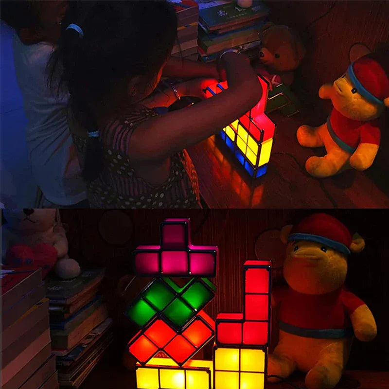 Nachtlampje Tetris Tangram Nachtlampen