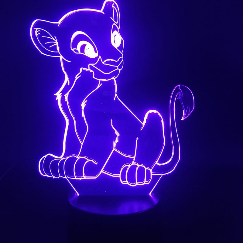 Nala 3D LED Nachtlampje Voor Kinderen Met Tactiele Afstandsbediening Nachtlampen