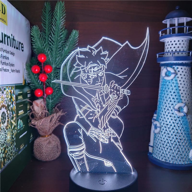 Naruto Boruto Nukenin Nachtlampje 22 cm Met LED Nachtlampen