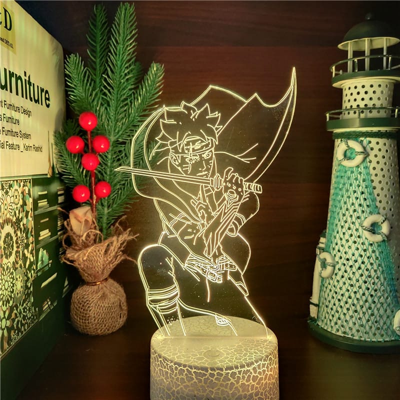 Naruto Boruto Nukenin Nachtlampje 22 cm Met LED Nachtlampen