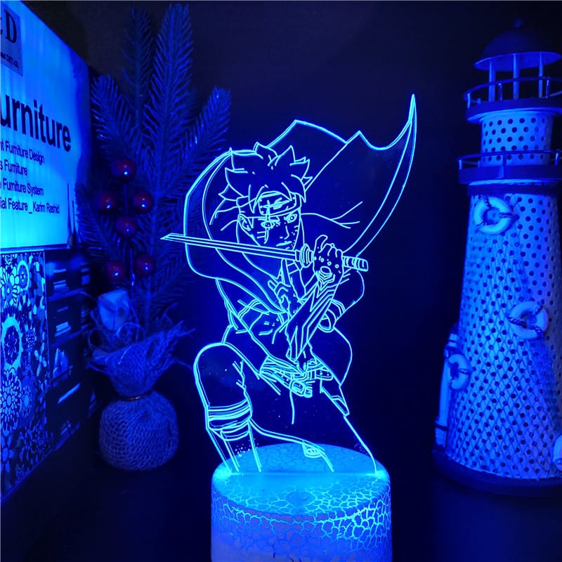 Naruto Boruto Nukenin Nachtlampje 22 cm Met LED Nachtlampen