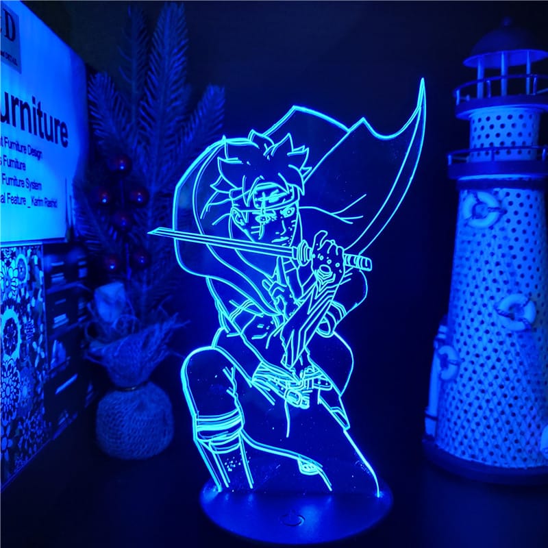 Naruto Boruto Nukenin Nachtlampje 22 cm Met LED Nachtlampen