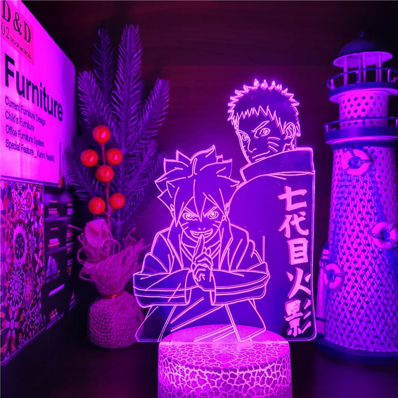 Naruto en Boruto Nachtlampje Nachtlampen