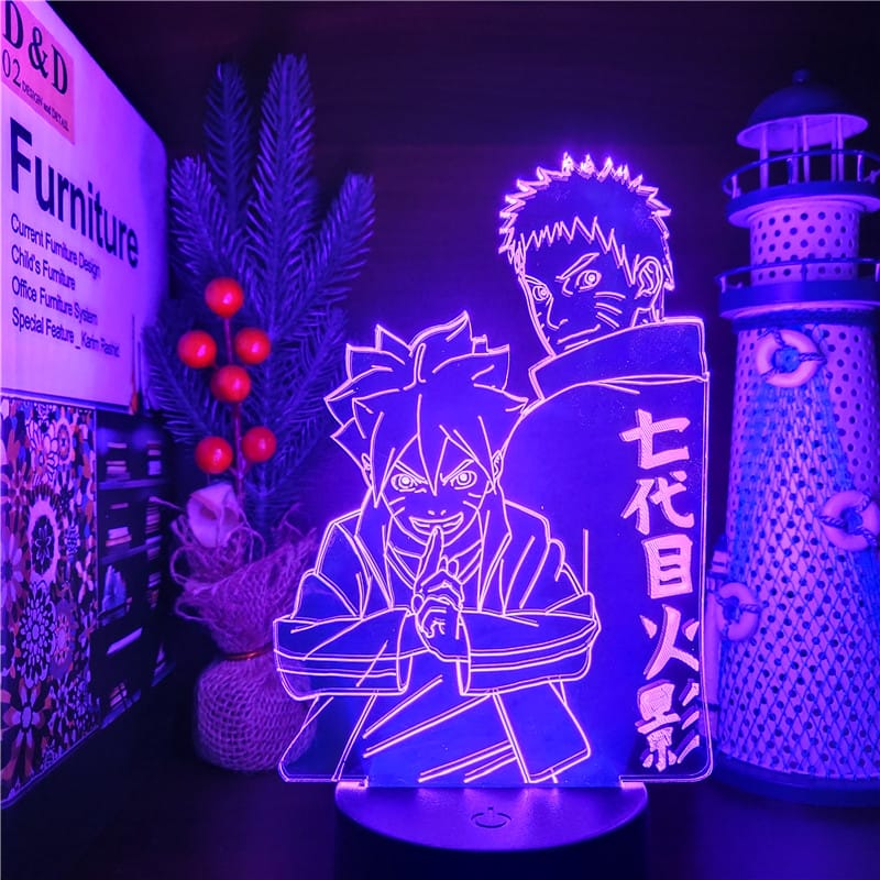 Naruto en Boruto Nachtlampje Nachtlampen