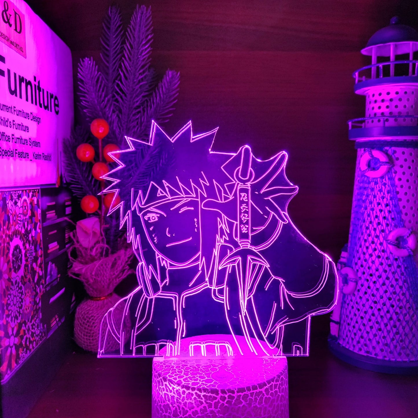 Naruto Minato Namikaze Nachtlampje Nachtlampen