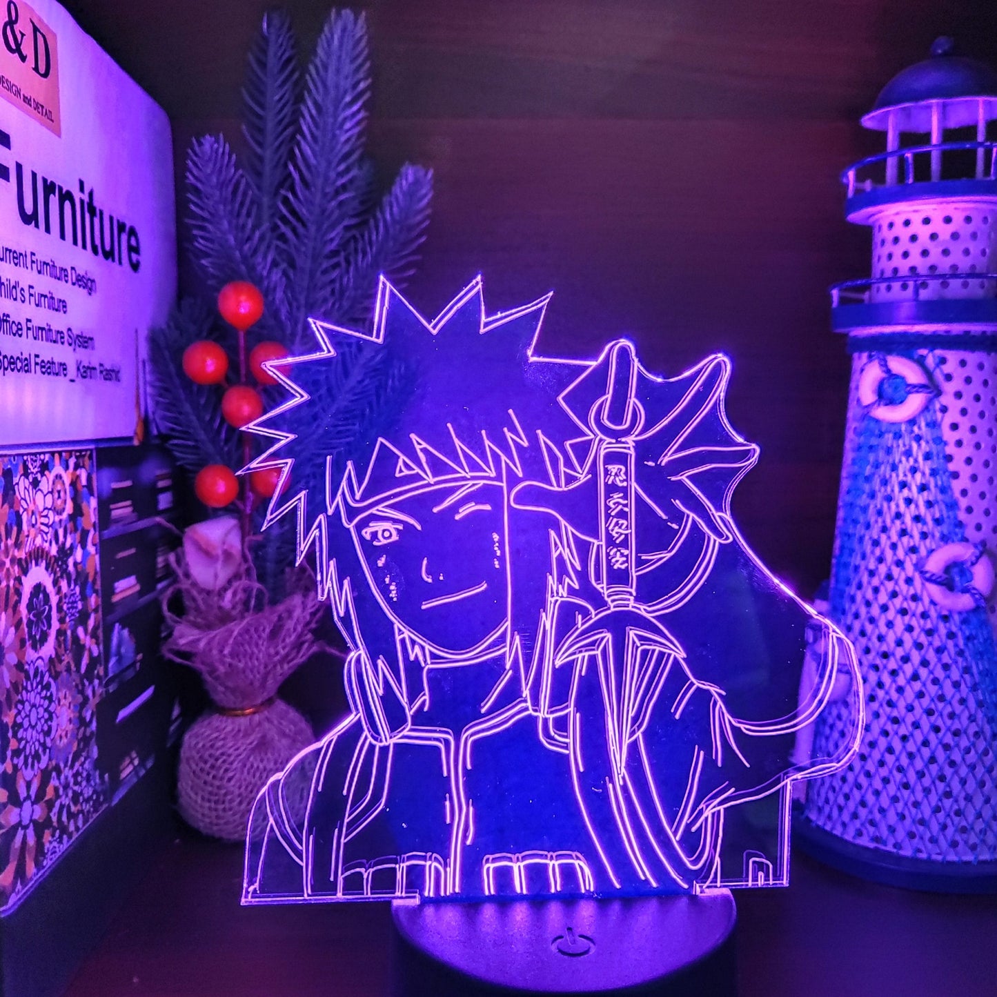 Naruto Minato Namikaze Nachtlampje Nachtlampen