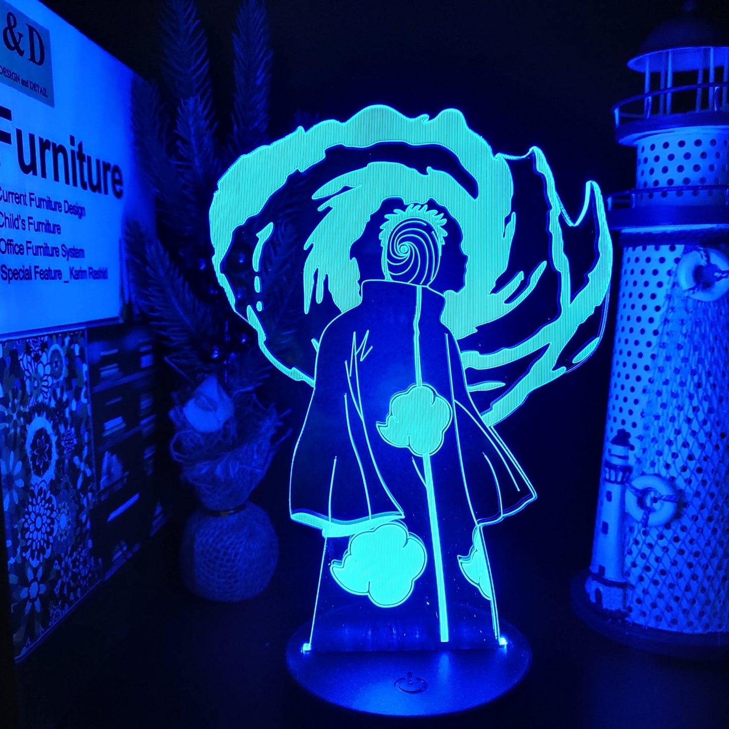Naruto Obito Uchiha Nachtlampje LED Nachtlampen