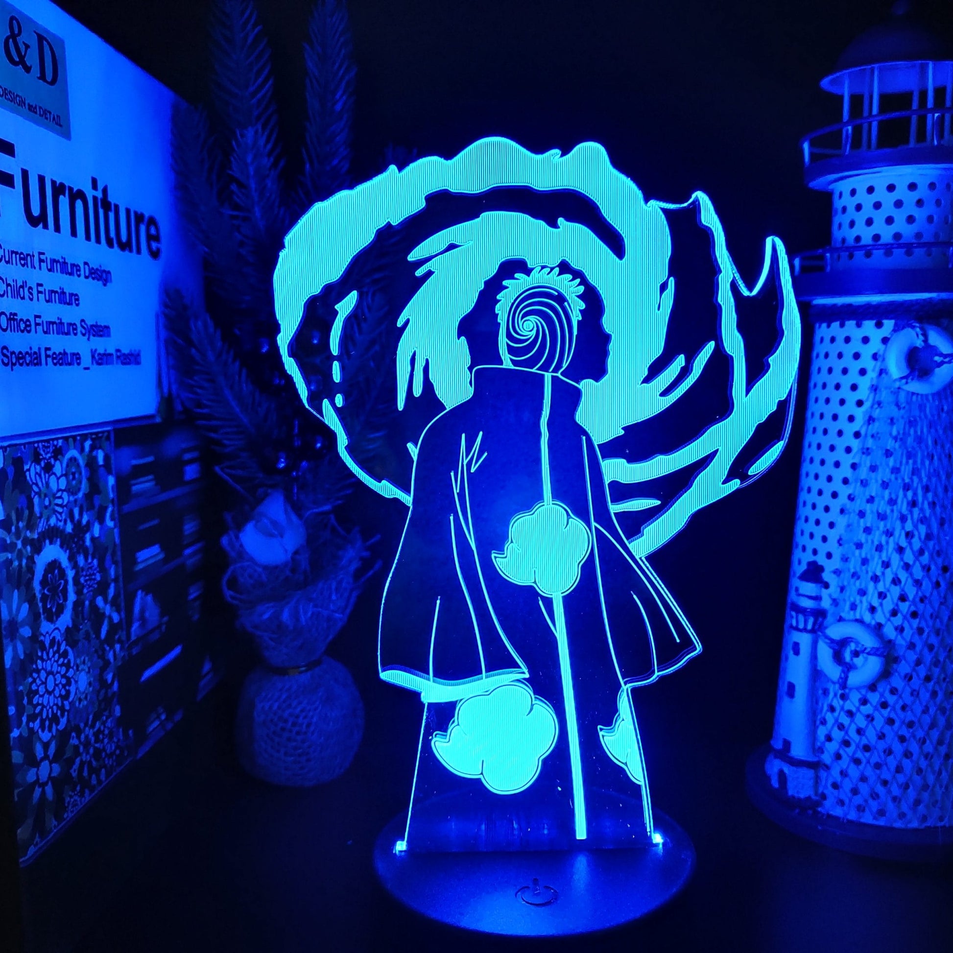 Naruto Obito Uchiha Nachtlampje LED Nachtlampen
